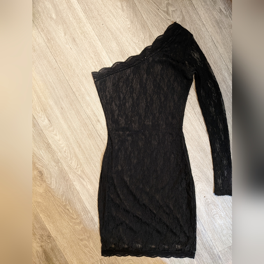 Black One Sleeved Cocktail Dress a must see!